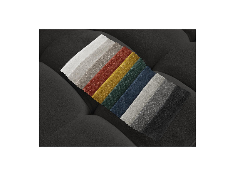 Canapé D'Angle Fixe - Anis - Tissu Texturé - Angle Droit