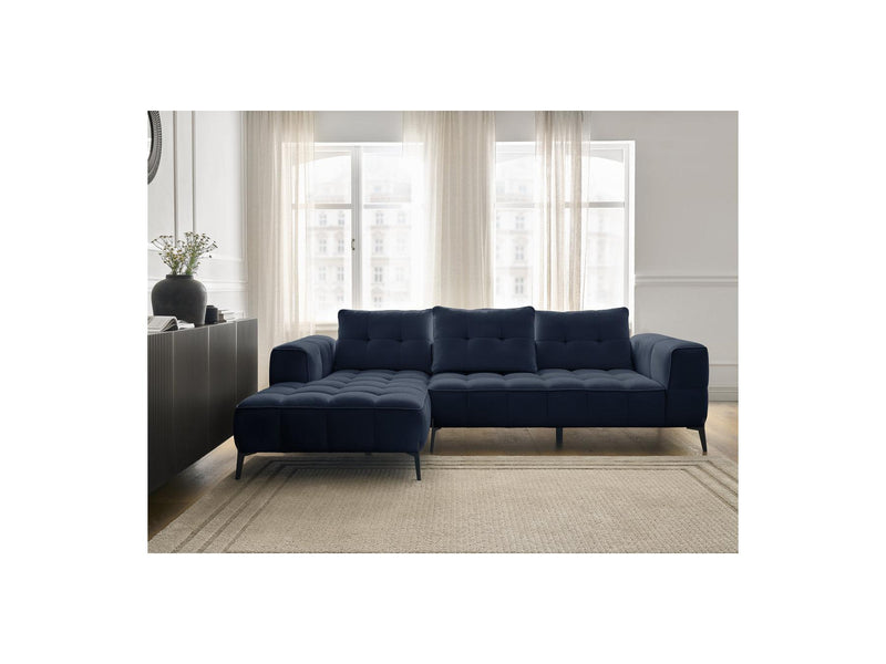 Canapé D'Angle Fixe - Anis - Tissu Texturé - Angle Gauche