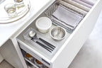 Set di 2 organizzatori impilabili L - Tower - Bianco