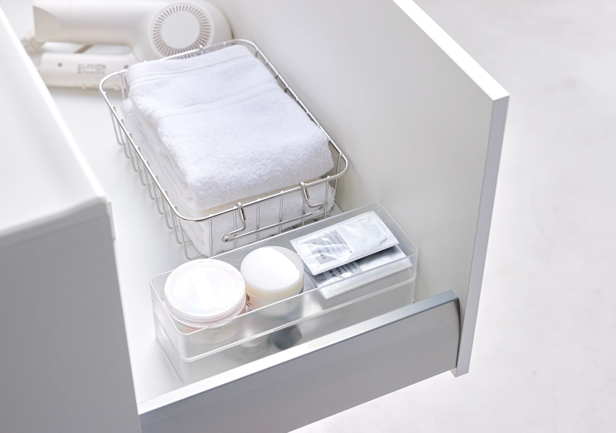 Set di 2 organizzatori impilabili L - Tower - Bianco
