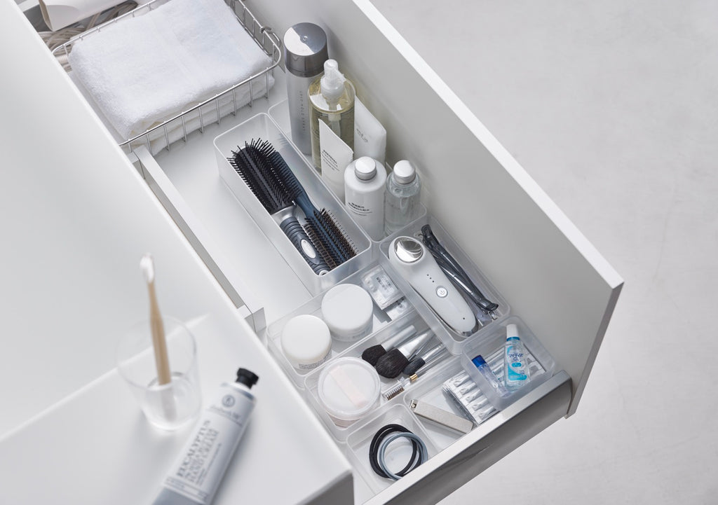 Set di 2 organizzatori impilabili L - Tower - Bianco