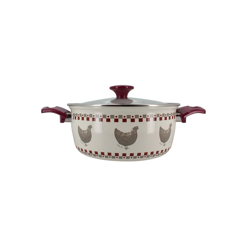 Friteuse Gallina En Acier Émaillé - 24Cm