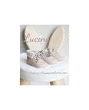 Chaussons Bébé Souples Antidérapants Fille À Boucle Mini-Alice - Cuir Rose Nude Beige - Fille
