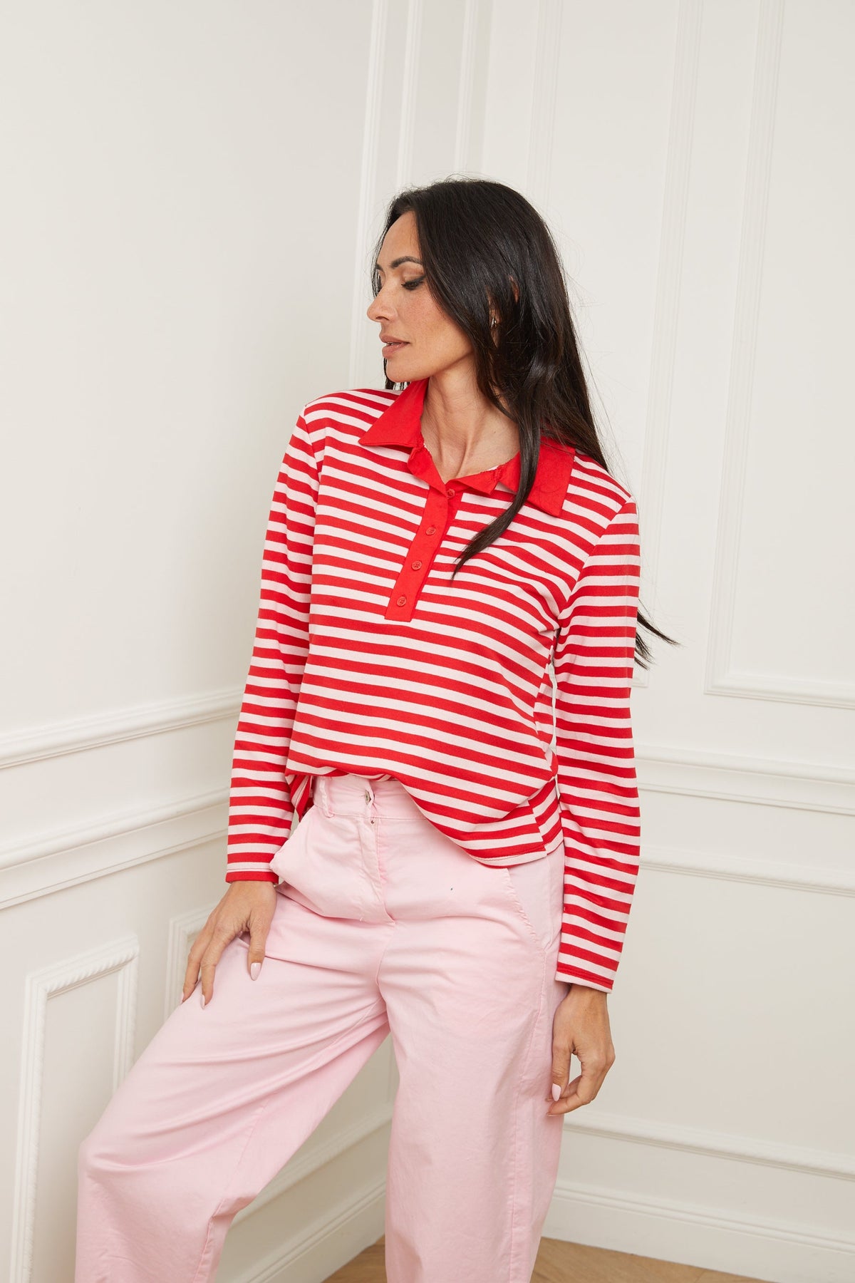 Polo Oscar Ml Rouge /Rose