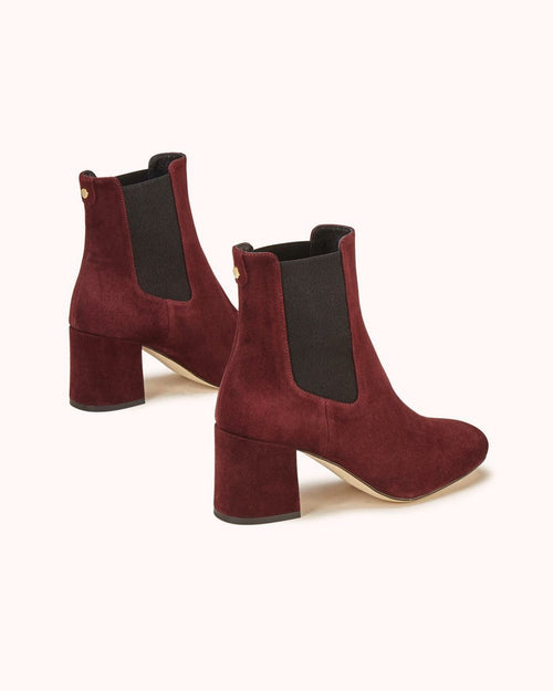 Botas Chelsea Lacado - Burdeos