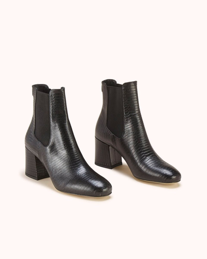 Bottines Lacado Tejus Python - Noir