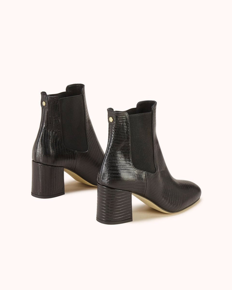 Bottines Lacado Tejus Python - Noir