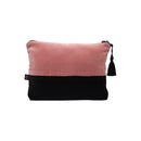 Delhi Velvet Clutch Bag - Pink
