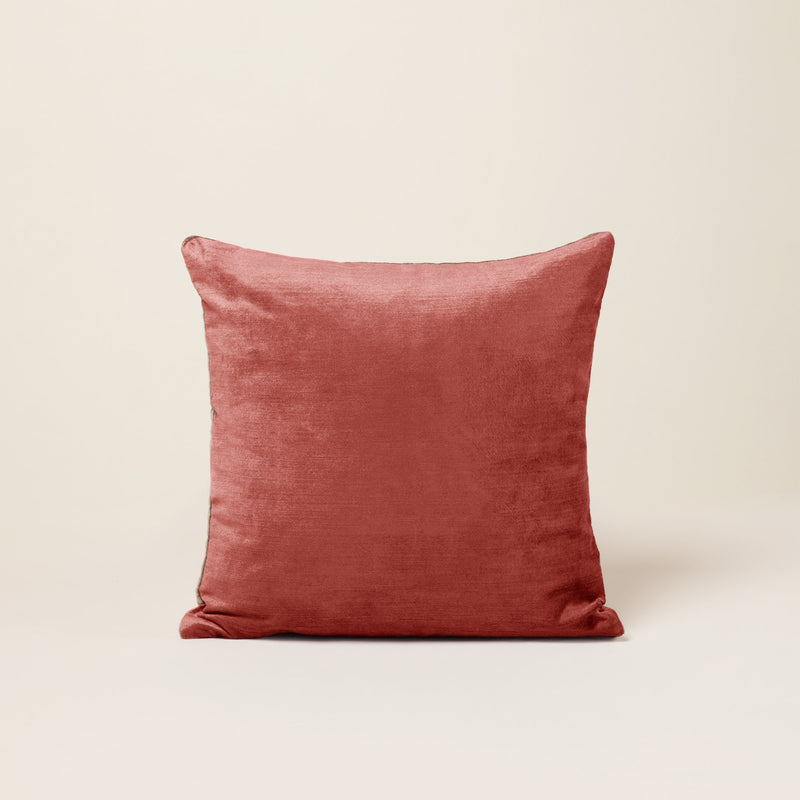 Housse De Coussin Castiglione - Argile Rose Et Taupe - 2 Tailles