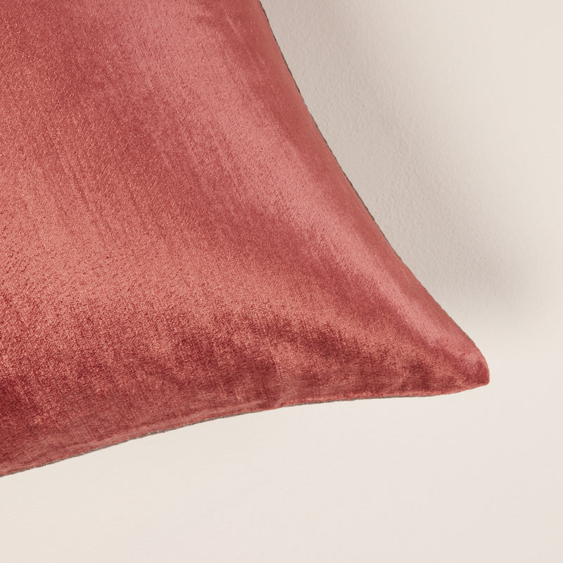 Housse De Coussin Castiglione - Argile Rose Et Taupe - 2 Tailles