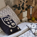 Housse De Coussin Moon - Noir Et Ivoire