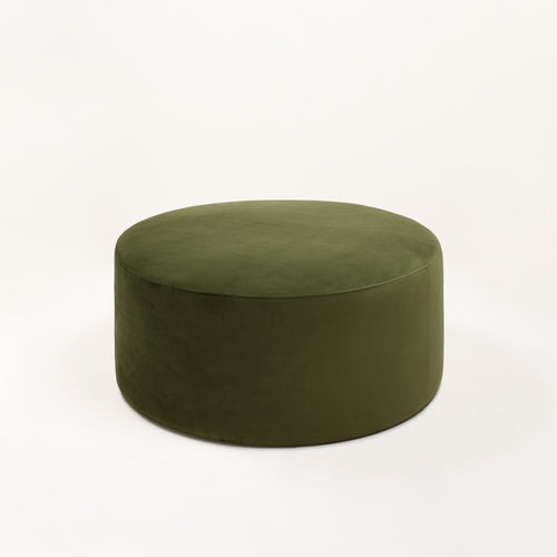 Pouf Romeo - Velours Olivine