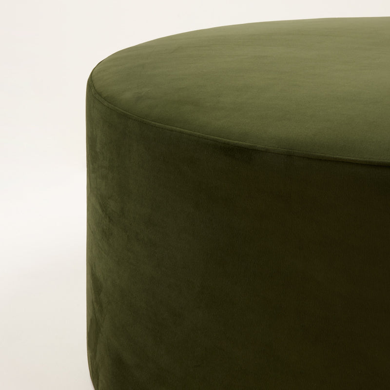 Pouf Romeo - Velours Olivine