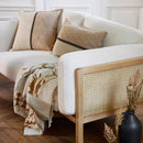 Housse De Coussin Hari - Naturel Et Brun - 2 Tailles