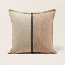 Housse De Coussin Hari - Naturel Et Brun - 2 Tailles