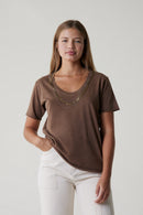 Tshirt Tizia Bling - Brun