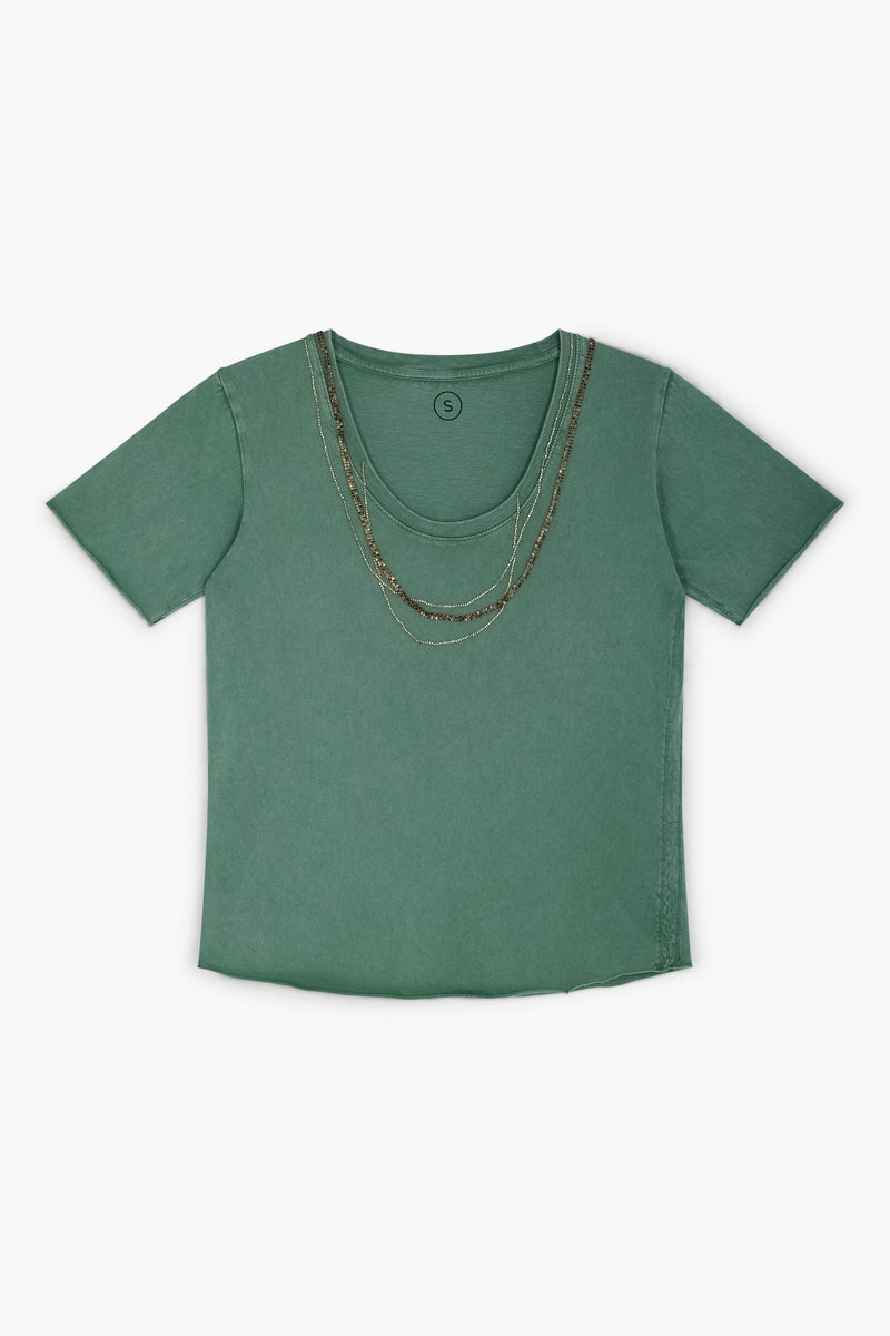 Tshirt Tizia Bling - Vert