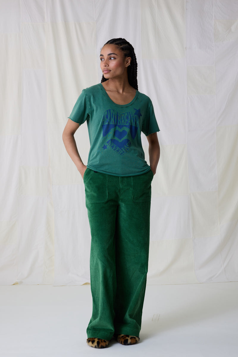 Tshirt Tizia Heart - Green