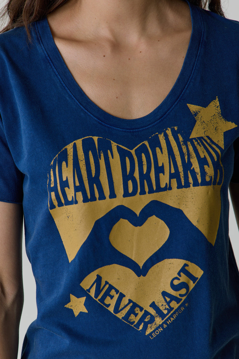 Tshirt Tizia Heart - Navy