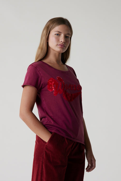 Camiseta Toro Mujer - Vino