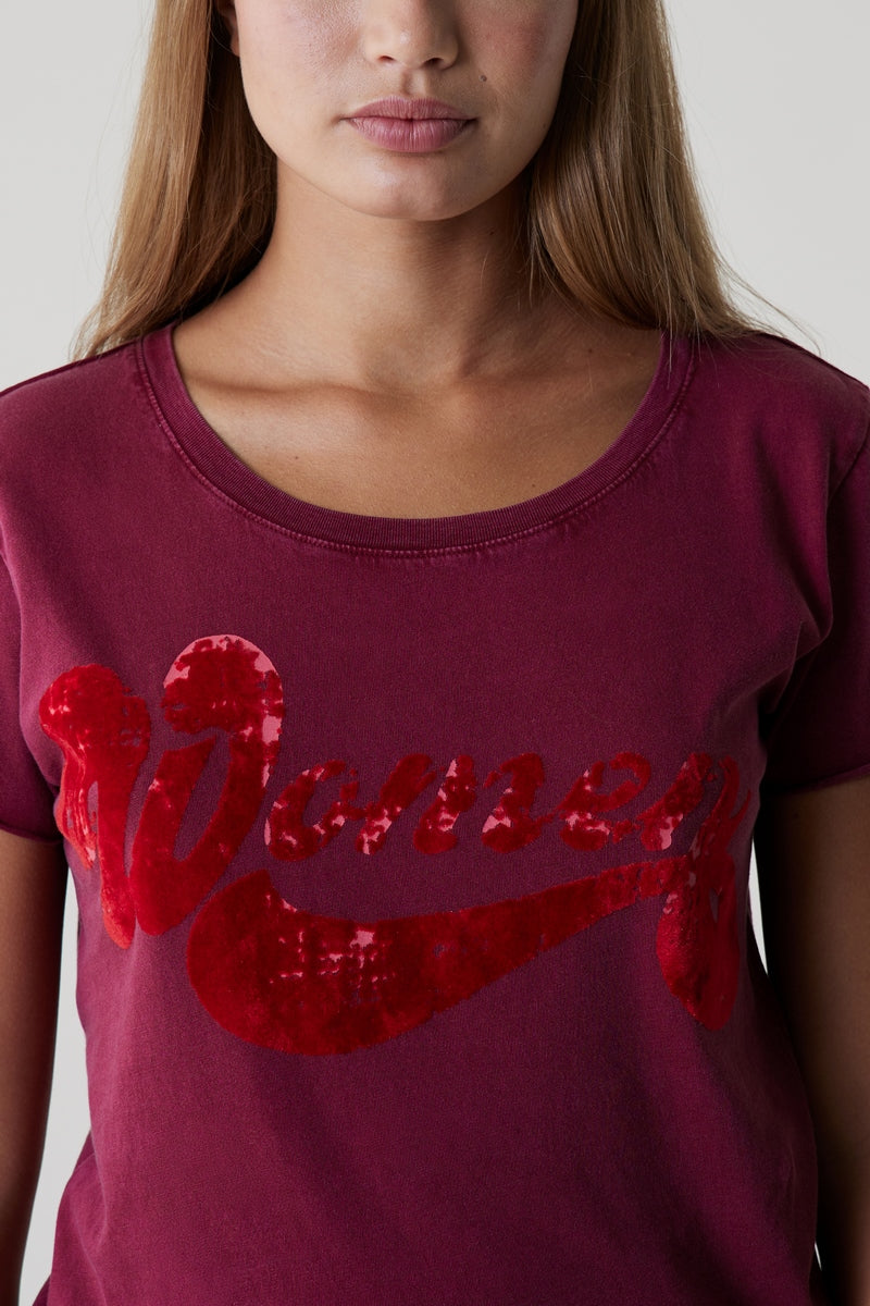 Camiseta Toro Mujer - Vino