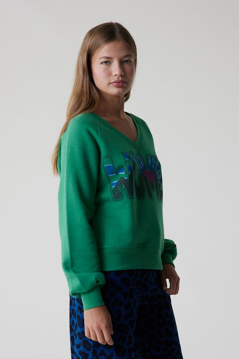 Shiva Women Sweat Top - Verde