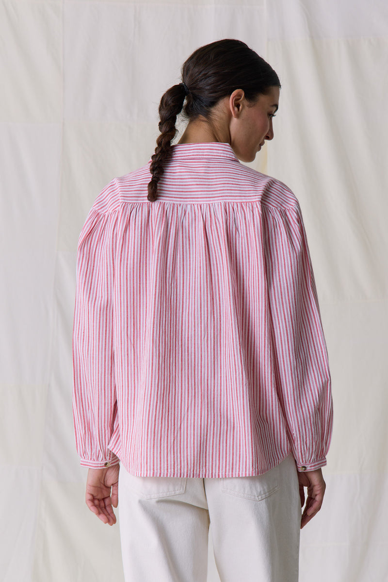 Chemise Cloclo Stripe - Rouge