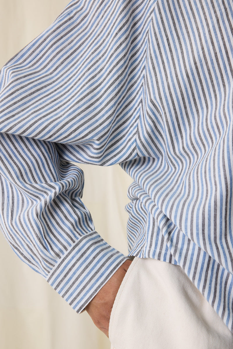 Chemise Choral Stripe - Bleu