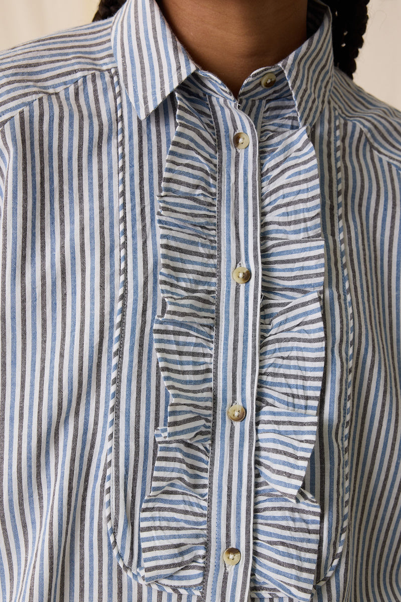 Chemise Choral Stripe - Bleu