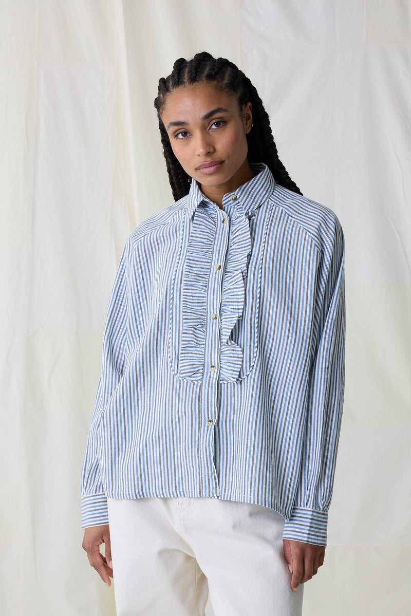 Chemise Choral Stripe - Bleu