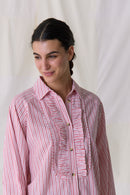 Chemise Choral Stripe - Rouge