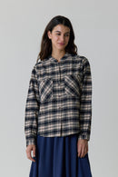 Leon & Harper - Camisa a cuadros Chrono - Negro