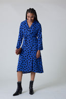 Rolie Spot Dress - Blue