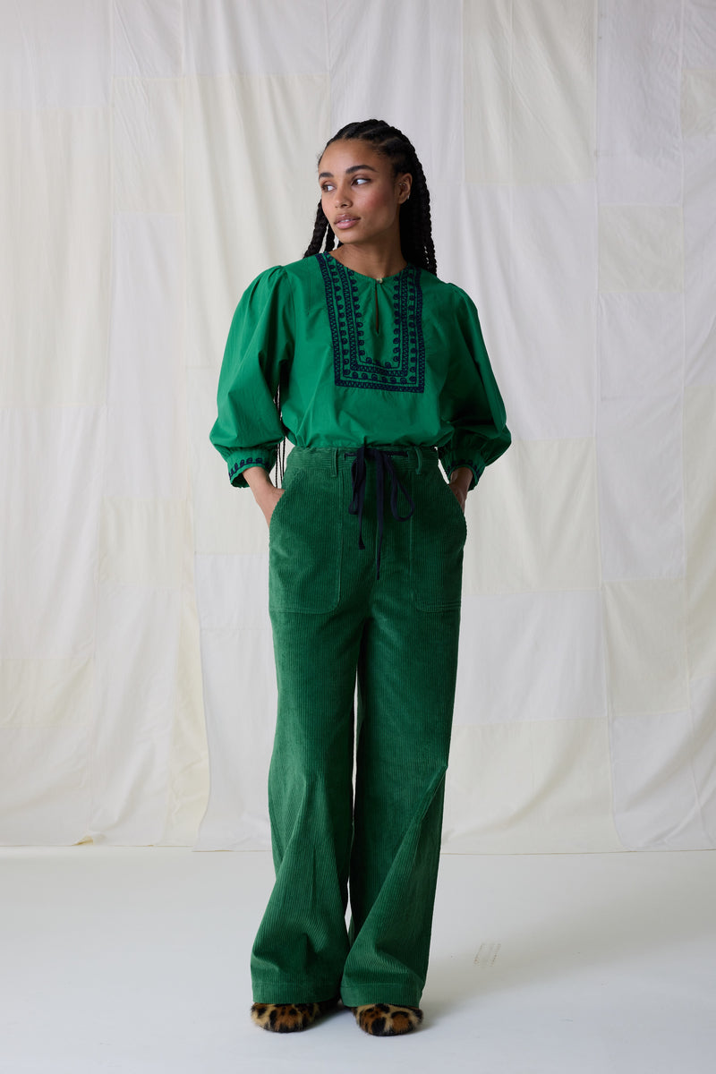 Pantalon Philou Plain  - Vert