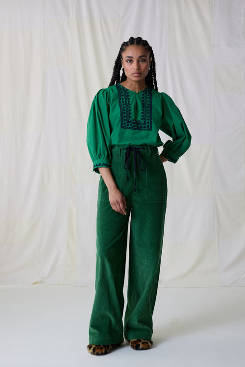 Pantalon Philou Plain  - Vert