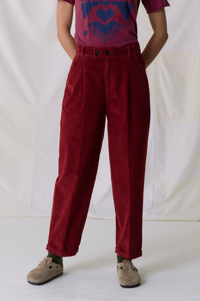 Pantalon Prom Plain - Carmin