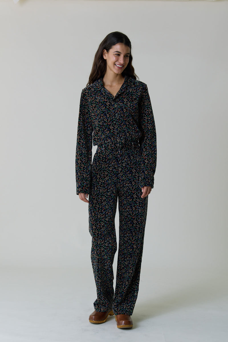 Orelie pop jumpsuit - Black