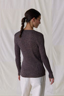 Mela sweater uni - Plum