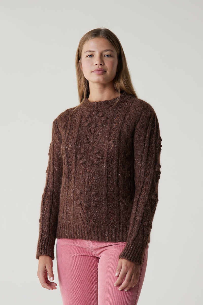 Pull Martina Mix - Brun