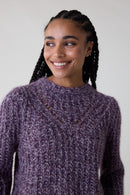 Mitzi Mix Sweater - Purple