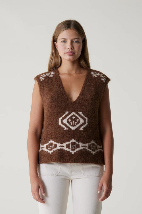 Pull Maco Mix - Brun