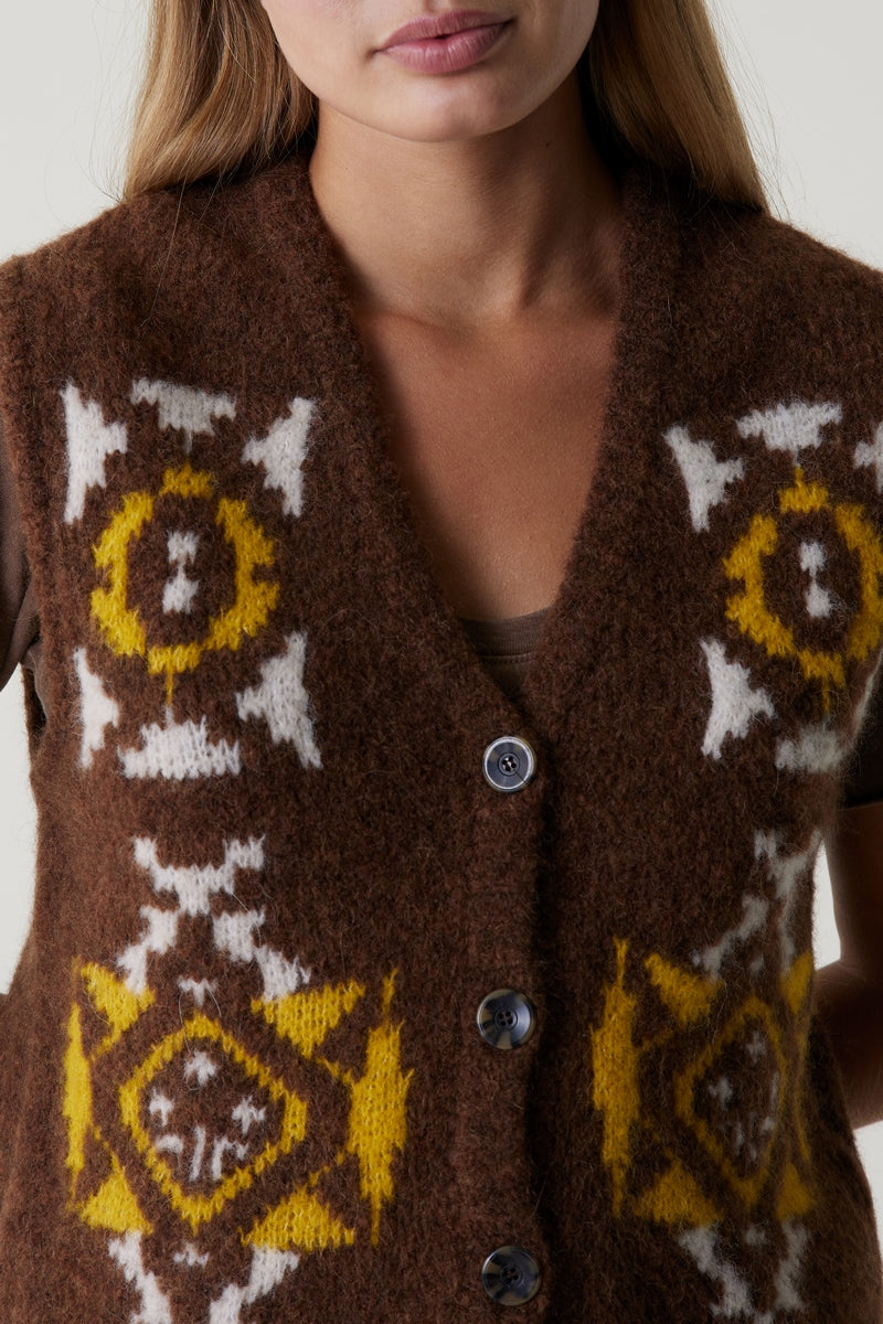 Mamette Mix Sweater - Brown