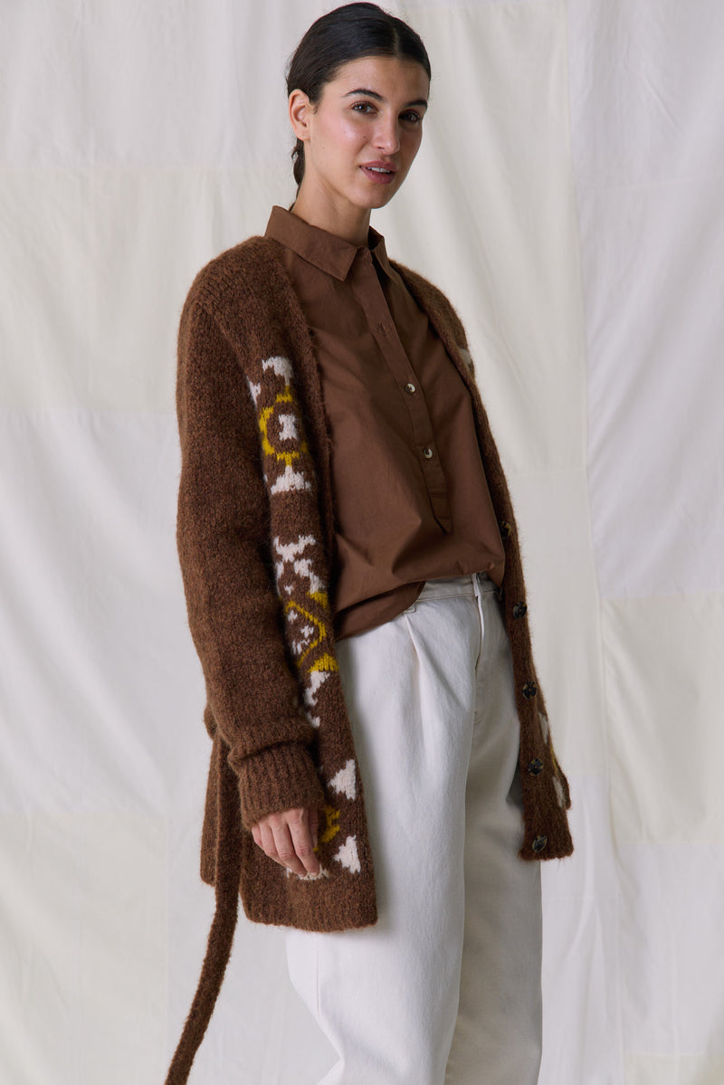 Maya Mix Sweater - Brown