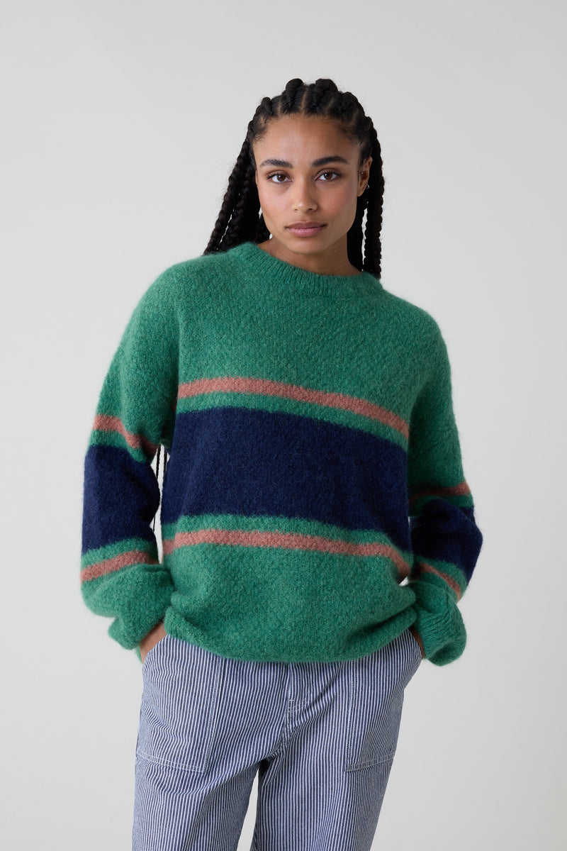 Madra Mix Sweater - Green