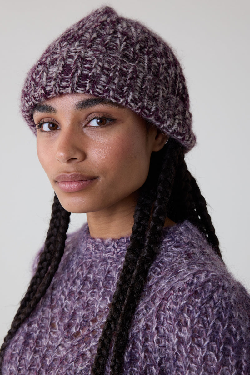 Mireil Mix bonnet - Plum