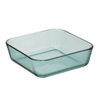 Boreal - Lot De 6 Boites De Conservation En Verre - 3 Boîtes Carrées + 3 Boites Rondes - Vert