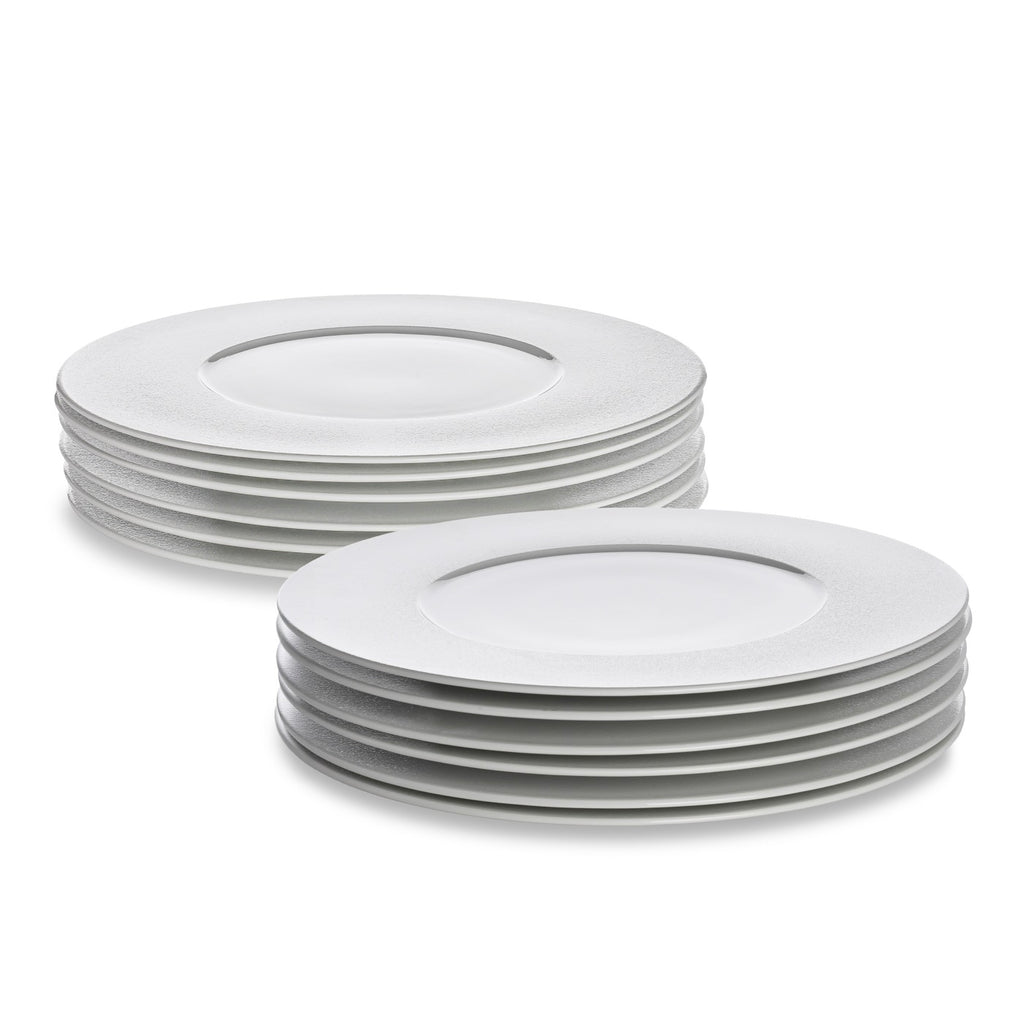 Aurora - Service De 12 Pièces En Porcelaine Fine - Blanc