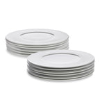 Aurora - Service De 12 Pièces En Porcelaine Fine - Blanc