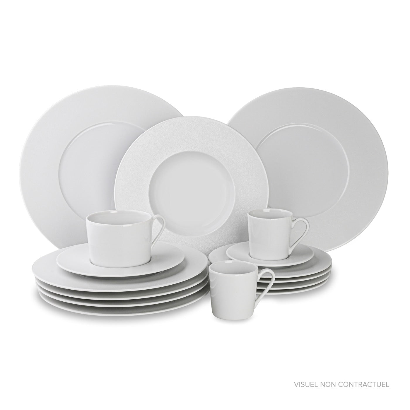 Cosmo - Service De 12 Pièces En Porcelaine Fine - Blanc