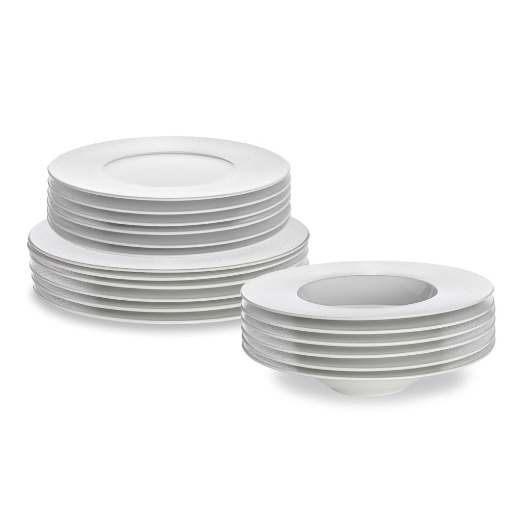 Astral - Service De 18 Pièces En Porcelaine Fine - Blanc